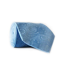 Галстук чоловічий Блакитний Emilio Corali GIN-2052