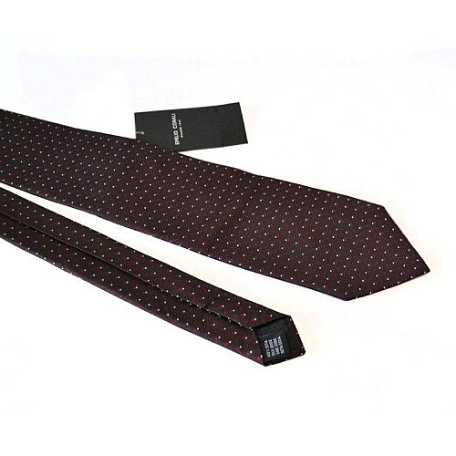 Коричневый галстук Emilio Corali в мозаику GIN-2058