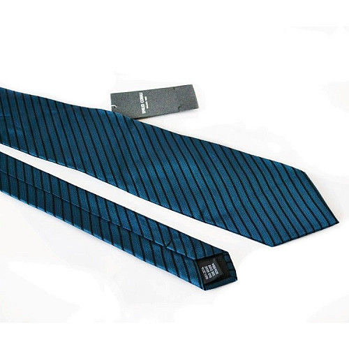 Галстук чоловічий Темно-Бірюзовий Emilio Corali GIN-2069