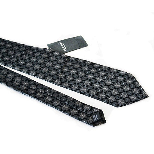 Галстук Emilio Corali серый в ромбики GIN-2070