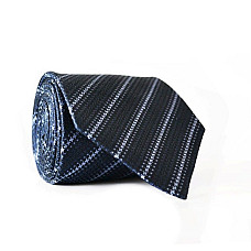 Краватка Emilio Corali синя з блакитними смужками GIN-2073