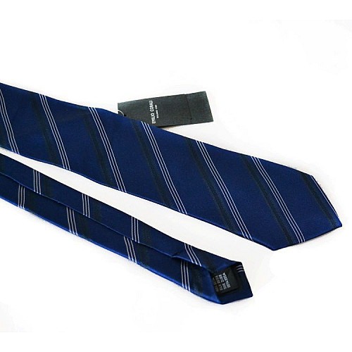 Галстук Emilio Corali мужской синий в полоску GIN-2084