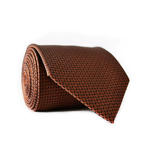 Галстук Emilio Corali мужской светло-коричневый GIN-2085