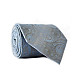 Галстук мужской Серый с голубым отливом Emilio Corali GIN-2089