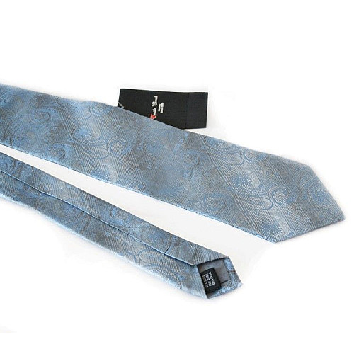 Галстук мужской Серый с голубым отливом Emilio Corali GIN-2089