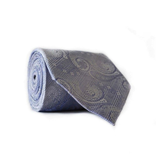 Галстук мужской Фиолетовый Серый Emilio Corali GIN-2114