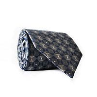 Краватка Emilio Corali сіро-синя в ромбіки GIN-2116