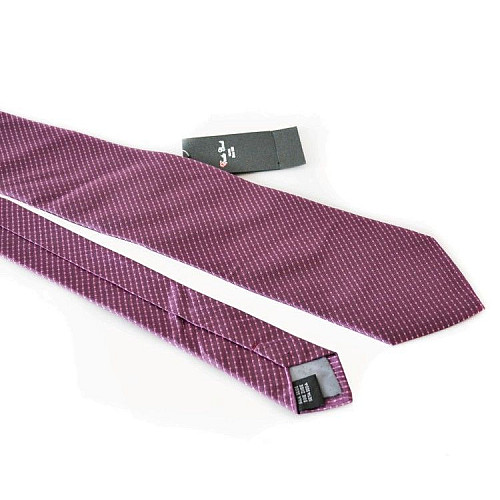 Галстук мужской Emilio Corali фиолетовый в точки-полоску GIN-2127