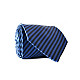 Галстук Emilio Corali мужской синий в черную полоску GIN-2128