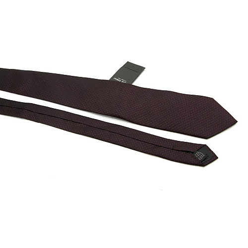 Бордовый мужской галстук Emilio Corali в ромбіки GIN-2129