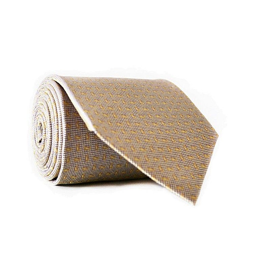 Галстук чоловічий Жовтий Бежевий Emilio Corali GIN-2136