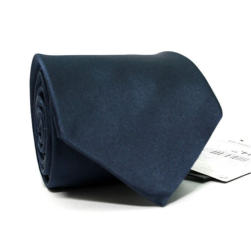 Галстук Emilio Corali темно-синийс бирюзовым оттенком GIN-2137