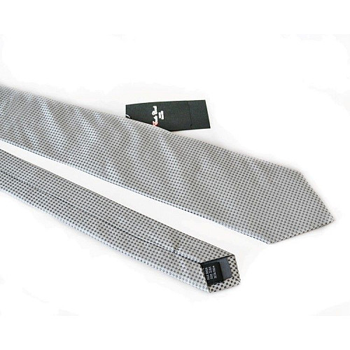 Галстук Emilio Corali мужской серый в голубые точки GIN-2138