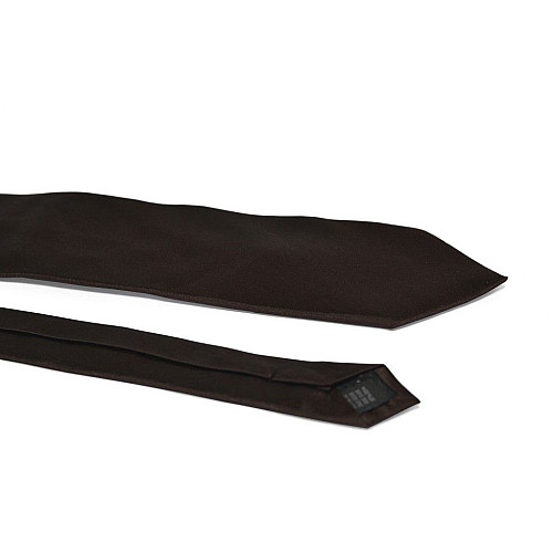 Галстук Emilio Corali темно-коричневый однотонный GIN-2154