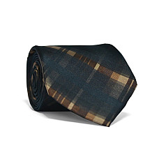 Галстук мужской Синий Коричневый с отливом Emilio Corali GIN-2156