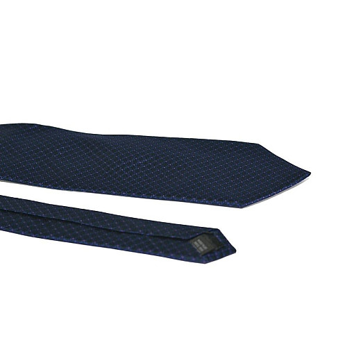 Галстук Emilio Corali мужской черный в фиолетовые в ромбики GIN-2158