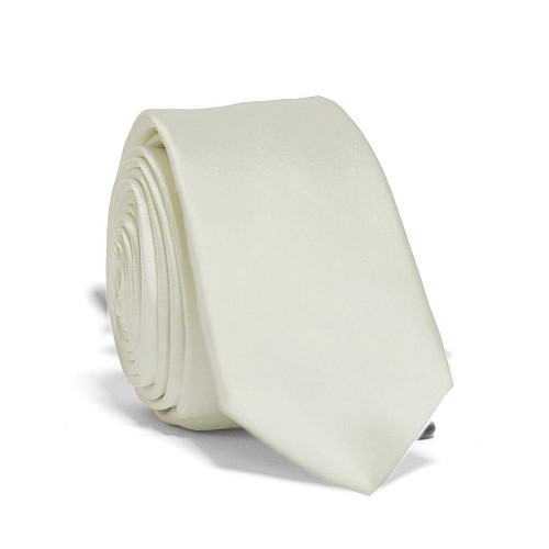 Галстук Aggressive & Black узкий белый GIN-2161