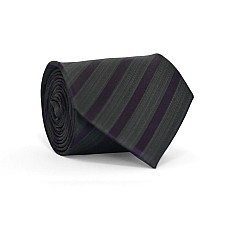 Галстук чоловічий Сірий з Баклажановими смужками Фіолетовий Emilio Corali GIN-2167