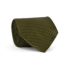 Краватка Emilio Corali чоловіча оливкова зерниста GIN-2171