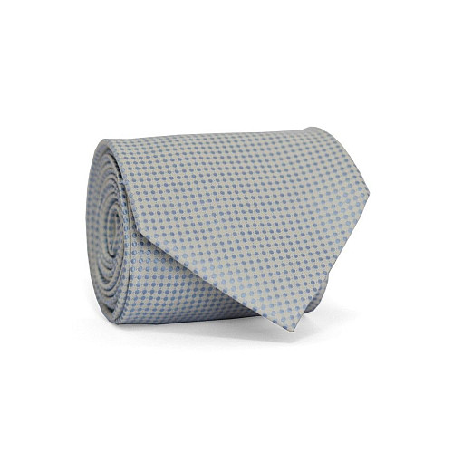 Галстук мужской Белый в Голубые точки Emilio Corali GIN-2179