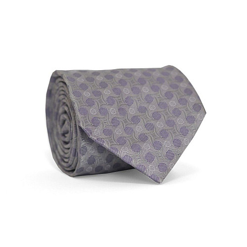 Галстук чоловічий Сірий Фіолетовий Emilio Corali GIN-2181