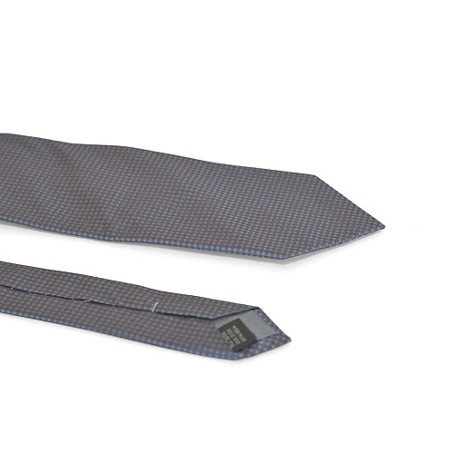 Краватка чоловіча Сіро-Коричневий перелив з блакитними крапками Emilio Corali GIN-2183