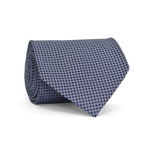 Краватка Emilio Corali чоловіча блакитна в сині крапки GIN-2185