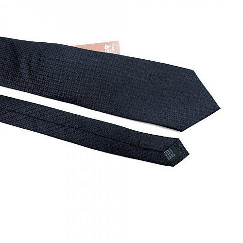 Галстук Emilio Corali темно-синий с бирюзовым оттенком в ромбики GIN-2187-1