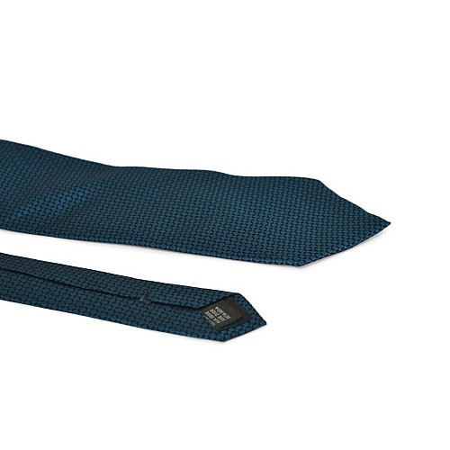 Краватка Emilio Corali темно-бірюзова в ромбіки GIN-2187