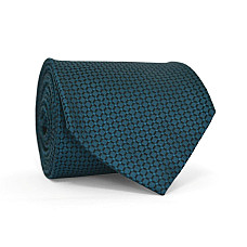 Краватка Emilio Corali темно-бірюзова в ромбіки GIN-2187