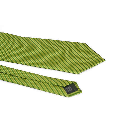 Галстук чоловічий Салатовий в смужку GIN-2196