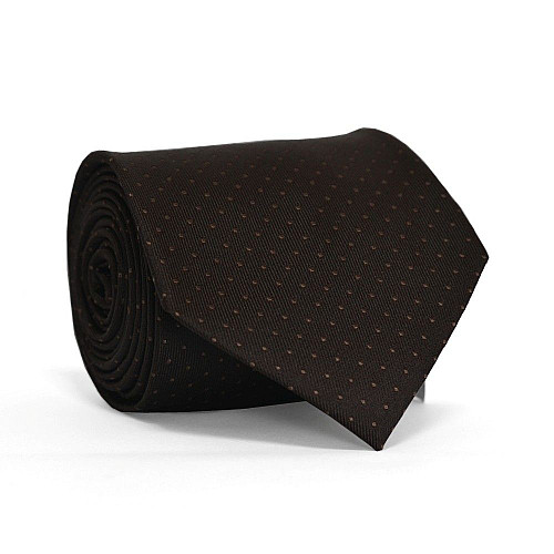Галстук мужской Коричневый в точки Emilio Corali GIN-2212