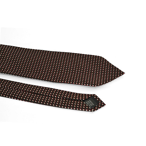 Галстук Emilio Corali коричневый с квадратиками GIN-2213