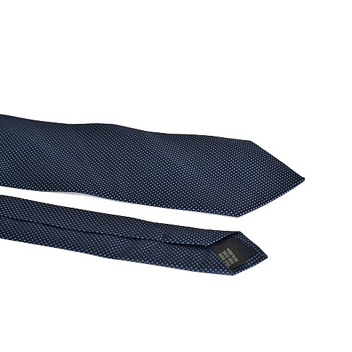 Галстук мужской Синий с голубыми черточками Emilio Corali GIN-2219