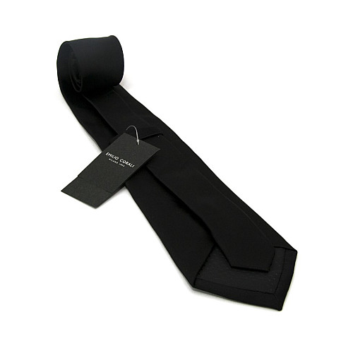 Краватка Emilio Corali чорна чоловіча 8,5 см GIN-2226