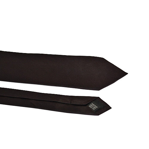 Галстук мужской темно коричневый Emilio Corali GIN-2228