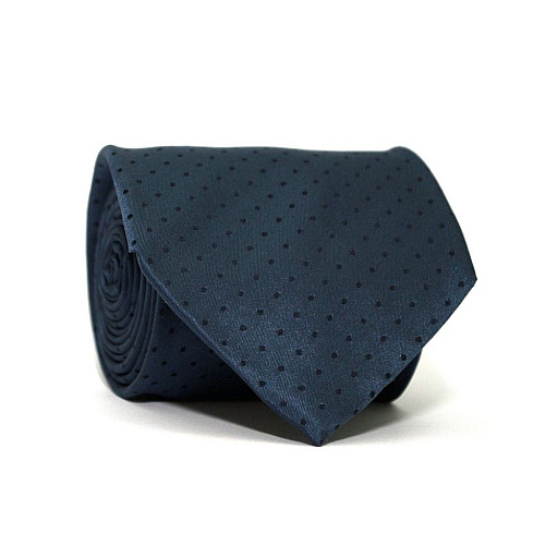 Краватка Emilio Corali синя нічна  з крапками GIN-2237