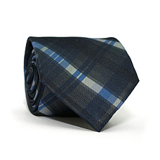 Краватка Синя-Сіра в клітку Emilio Corali GIN-2238