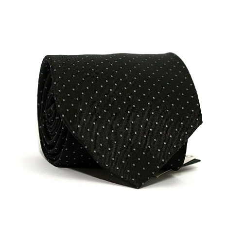 Галстук Emilio Corali черный в точки GIN-2240