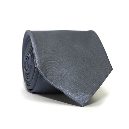 Галстук Emilio Corali темно-серый однотонный GIN-2243