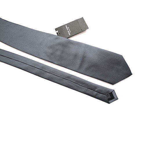 Галстук Emilio Corali темно-серый однотонный GIN-2243