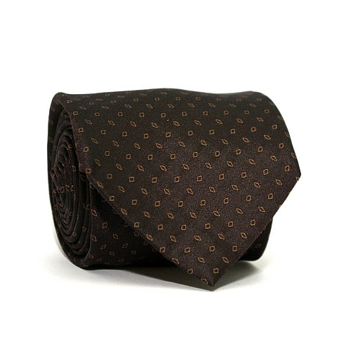 Галстук Emilio Corali коричневый зернистый GIN-2246