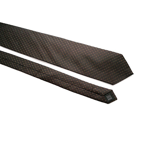 Галстук Emilio Corali коричневый зернистый GIN-2246