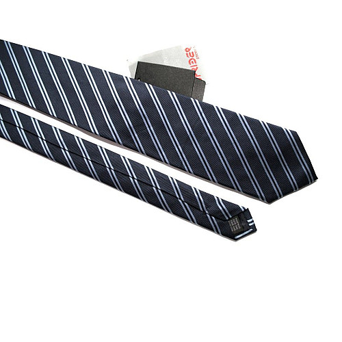 Галстук Синий с Голубыми полосками Emilio Corali GIN-2251