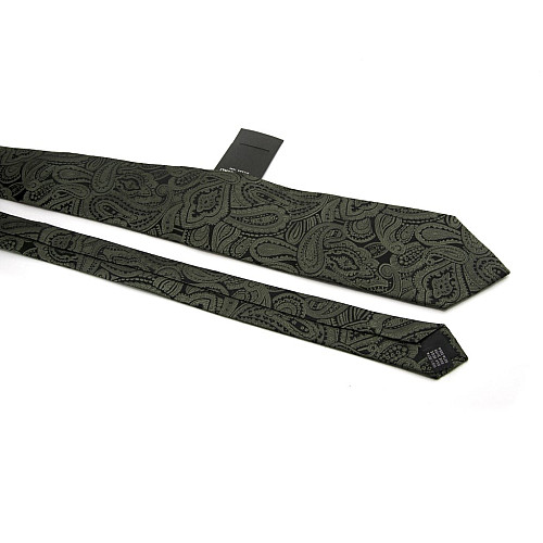 Зеленый галстук Emilio Corali турецкий огурец (пейсли) GIN-2253