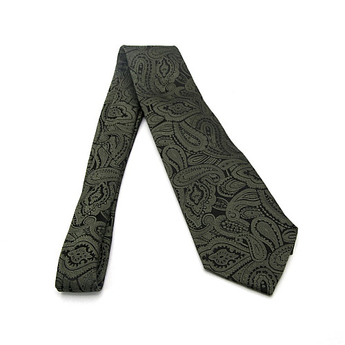 Зеленый галстук Emilio Corali турецкий огурец (пейсли) GIN-2253