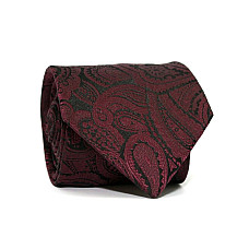 Галстук Emilio Corali бордовый пейсли GIN-2256
