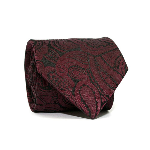 Краватка Emilio Corali бордова пейслі GIN-2256
