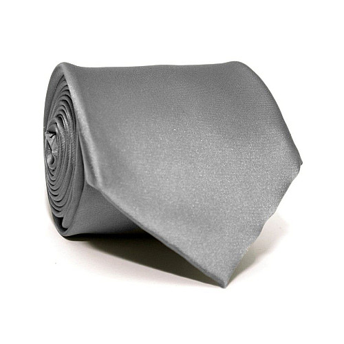 Галстук Emilio Corali серый однотонный GIN-2260