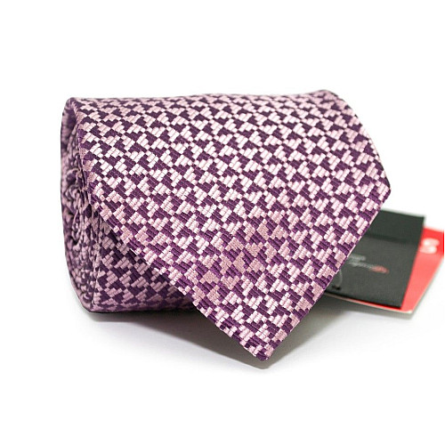 Краватка Фіолетово-Рожева в трикутники Emilio Corali GIN-2280